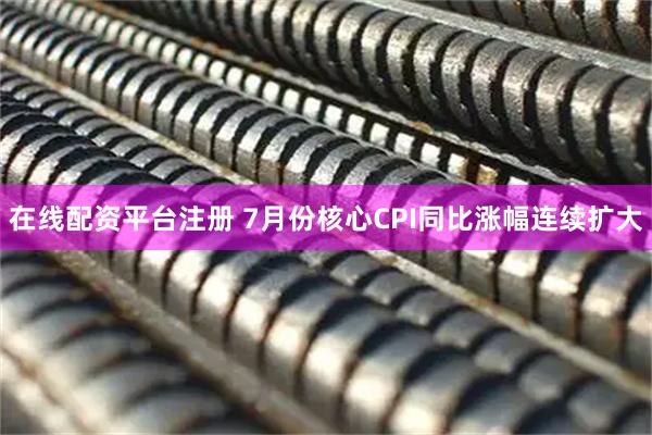 在线配资平台注册 7月份核心CPI同比涨幅连续扩大